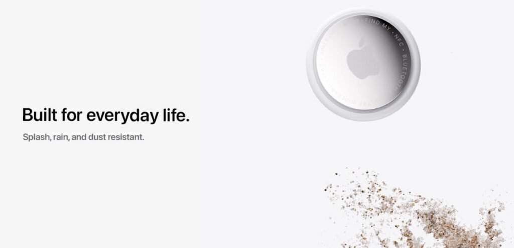 Current image: Apple AirTag 2nd Generation item tracker with compact coin-sized design